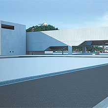 Perspectiva de museu de arte moderna que ser construdo no cais do porto de Vitria