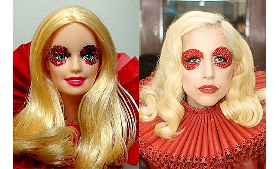 Boneca barbie lady gaga custom sob encomenda