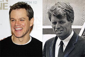 O ator Matt Damon diz que deve receber em breve roteiro do filme no qual viver Robert F. Kennedy 