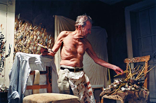 "Working at Night", de 2005, � uma das obras de Lucian Freud expostas em Paris; veja imagens em grande formato