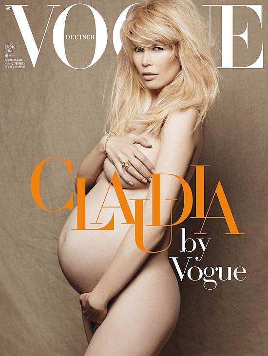 Claudia Schiffer na Vogue alemã