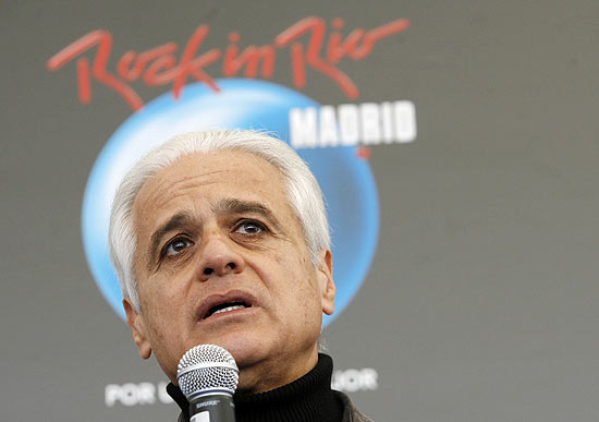 O empresário brasileiro Roberto Medina, durante entrevista sobre o Rock in Rio de Madri