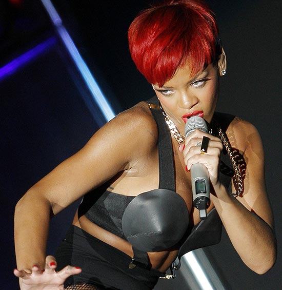 Rihanna durante apresentao no Rock in Rio Madrid. Evento deve atrair 320 mil pessoas