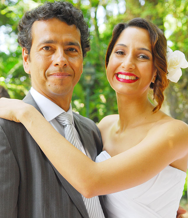 Camila Pitanga e Marcos Palmeira, que viviam Rose e Gustavo na novela "Cama de Gato"