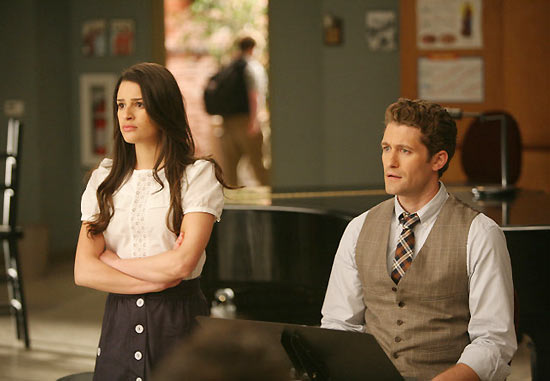 Lea Michele e Matthew Morrison em cena do seriado "Glee"; atores tm contrato para trilogia no cinema