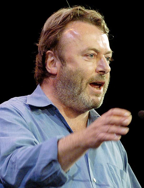 O escritor e jornalista Christopher Hitchens