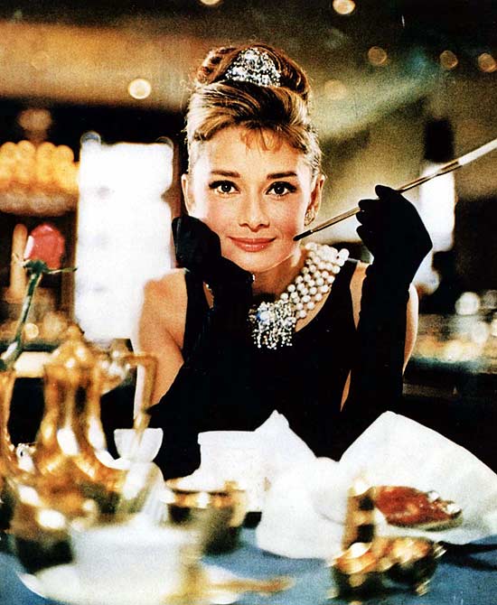 A atriz Audrey Hepburn