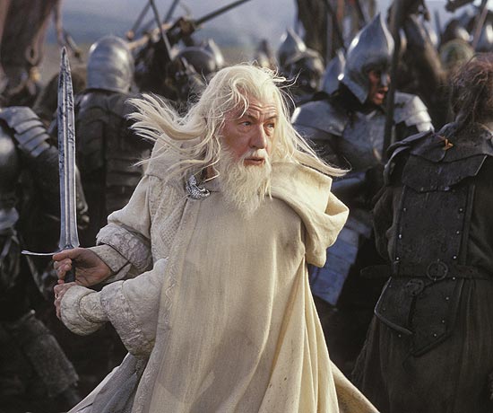 Ator Ian McKellen como Gandalf
