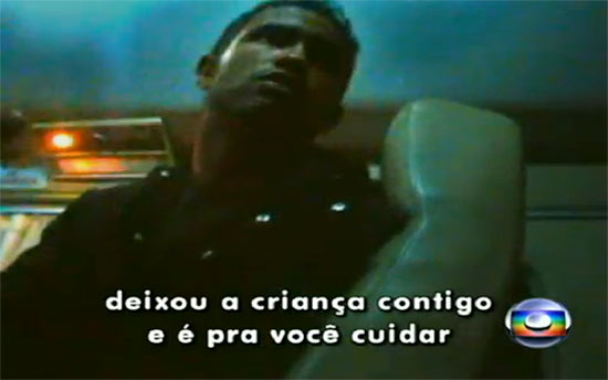 Reproduo de reportagem da Globo em que o goleiro Bruno joga responsabilidade em Macarro