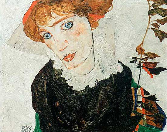 A tela "Bildnis Wally", de Egon Schiele