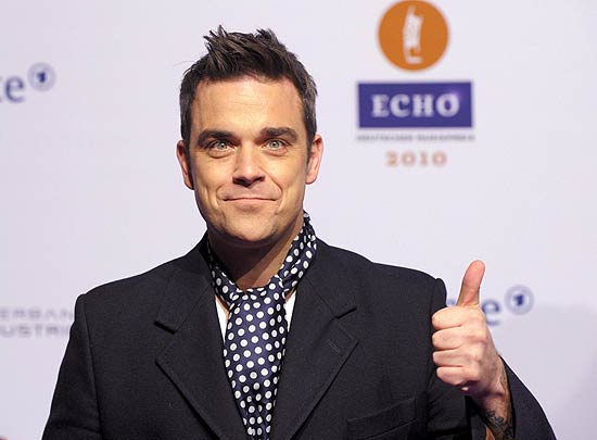 O cantor britnico Robbie Williams