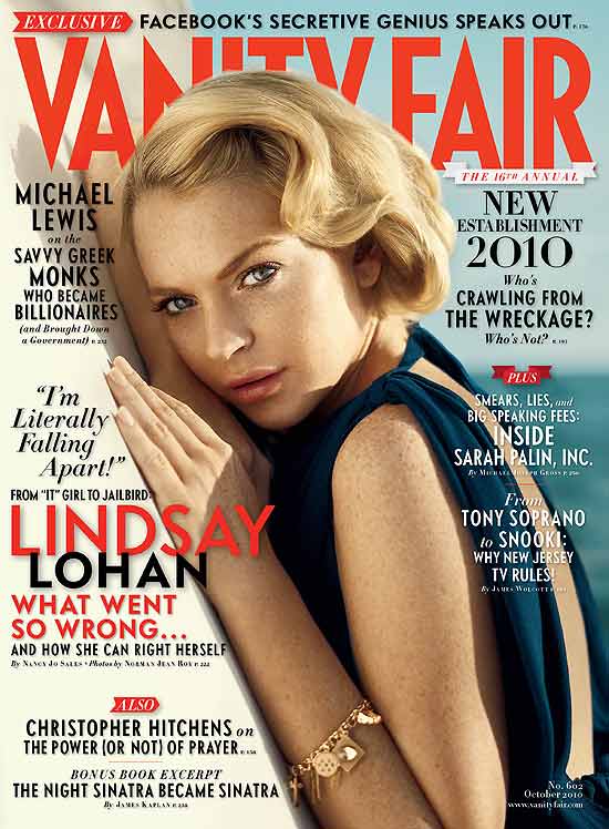 Em entrevista reveladora à "Vanity Fair", Lindsay Lohan fala sobre vícios, julgamento e culpa pai e tabloides por seus problemas