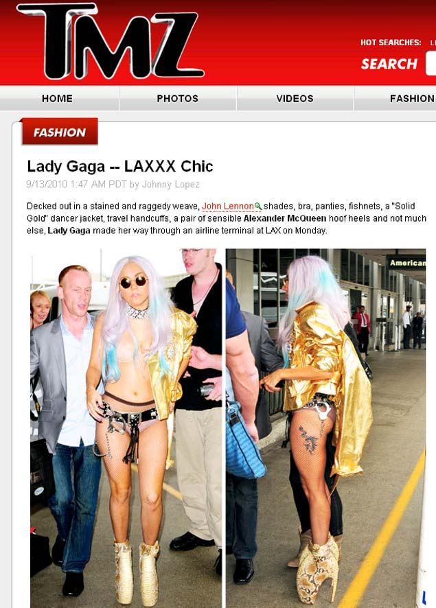 Lady Gaga no aeroporto de Los Angeles