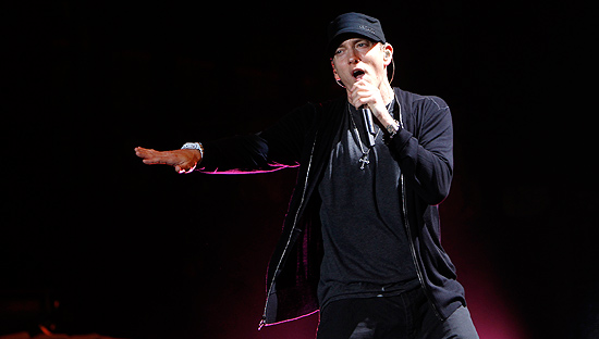 O rapper americano Eminem, que se apresenta no Brasil em novembro