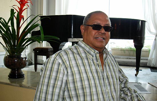 O msico Cubano Pablo Milans, durante viagem ao Brasil em 2010