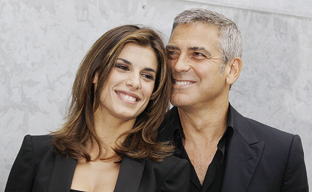 Elisabetta Canalis e George Clooney comemoraram o aniversrio dele ontem