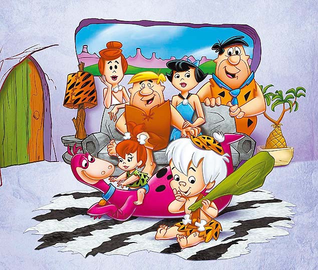 Personagens do desenho animado "Flintstones"; Seth MacFarlane vai refazer a animao