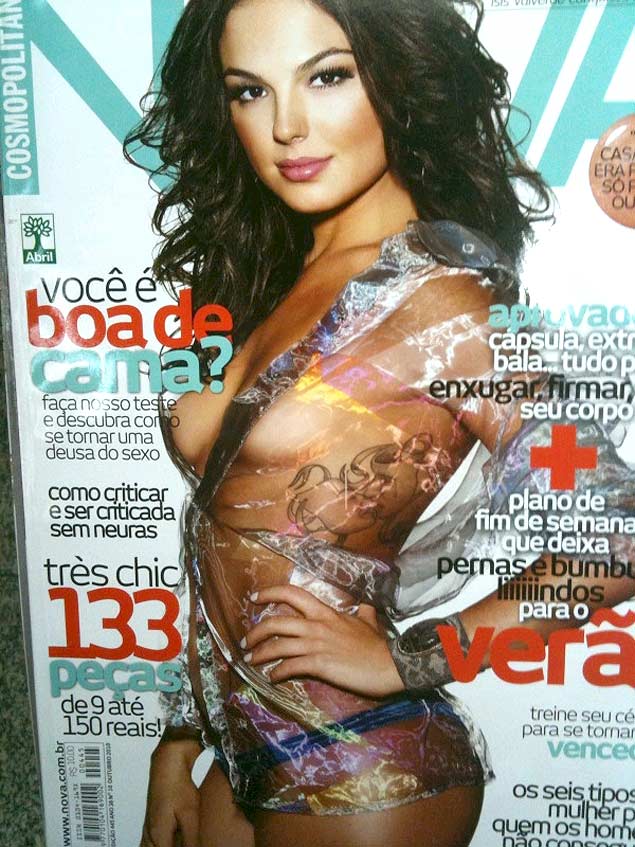 A capa da edio de outubro da revista "Nova" com a atriz sis Valverde