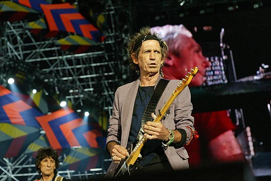 O músico britânico Keith Richards, do Rolling Stones