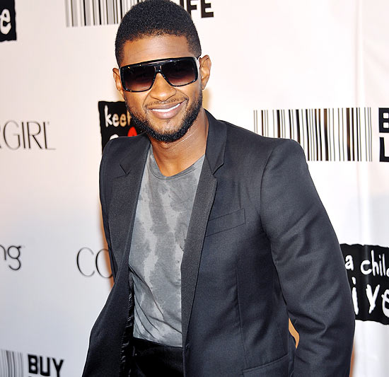 O rapper Usher, que disse querer um "harém" de mulheres em entrevista à "Playboy"