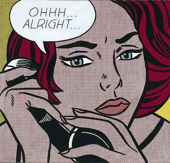 O quadro "Ohhh... Alright...", de Roy Lichtenstein