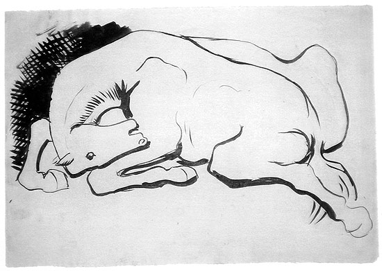 Ilustrao de Picasso est entre as mais de 200 obras mantidas pelo casal Guennec