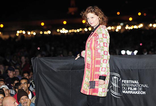 Atriz Susan Sarandon posa para foto durante o festival de cinema de Marrakech, no Marrocos