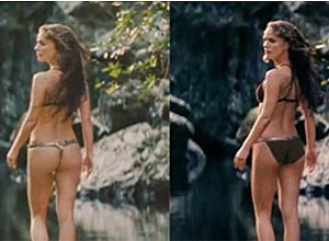 A atriz Natalie Portman em trailer do filme "Your Highness", no qual ela usou dublê de bumbum, segundo tabloide inglês