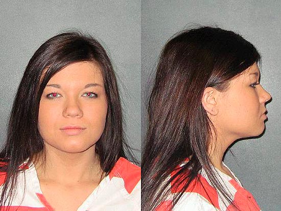 A participante do reality show "Teen Mom", Amber Portwood, que foi presa nesta tera-feira