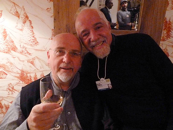 O msico britnico Peter Gabriel e o escritor brasileiro Paulo Coelho
