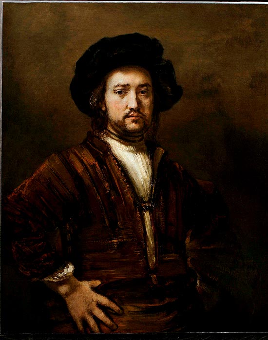 "Retrato de um Homem com as Mos nos Quadris", de Rembrandt