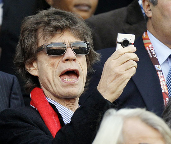 O cantor inglês Mick Jagger, vocalista do Rolling Stones