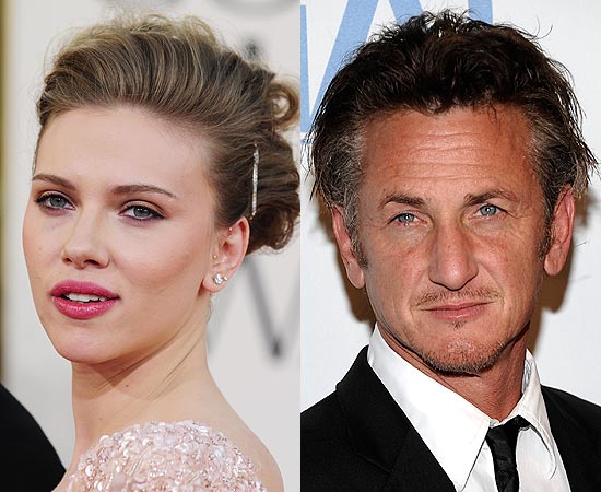 Scarlett Johansson, 26, estaria namorando Sean Penn, 50, de acordo com revista