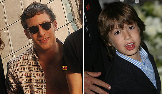 O músico Jimmy Jagger, filho mais velho de Mick Jagger, e Lucas Jagger, seu caçula, que jantaram juntos em SP