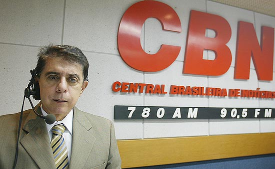 O apresentador Herdoto Barbeiro, que deixou a TV Cultura e a CBN e ir para a Record News
