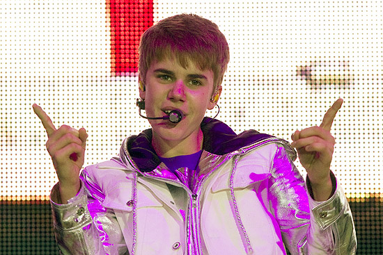 O cantor canadense Justin Bieber, que vrou dolo adolescente