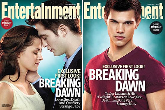 Robert Pattinson, Kristen Stewart e Taylor Lautner falaram  revista "Entertainment Weekly" sobre o fim da saga "Crepsculo"