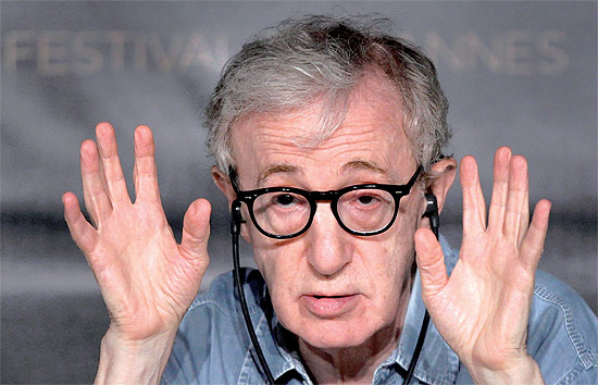 Woody Allen, que abriu esta edição do Festival de Cannes com o filme "Meia-Noite em Paris"