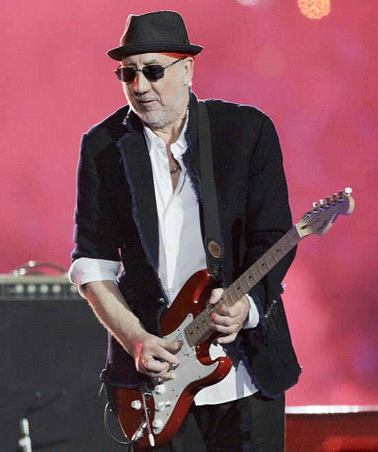 O guitarrista e compositor ingls da banda The Who, Pete Townshend