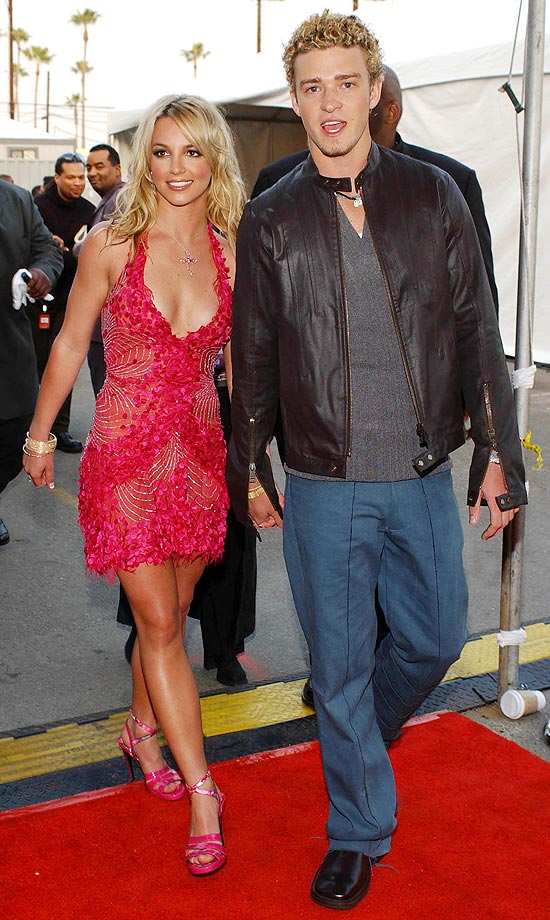 Britney Spears e Justin Timberlake durante a época do namoro