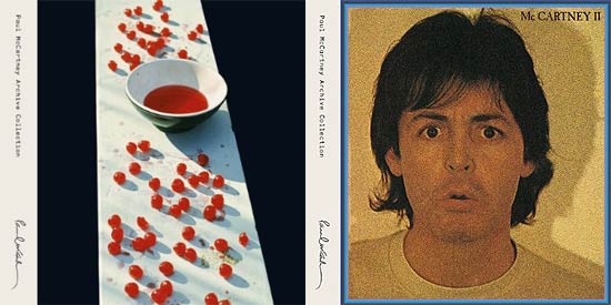 Capas dos lbuns "McCartney", de 1970, "McCartney II", de 1980, relanados pelo msico esta semana