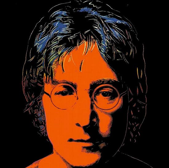 Retrato de John Lennon feito por Andy Warhol includo na mostra "O Pop encontra a Pop"