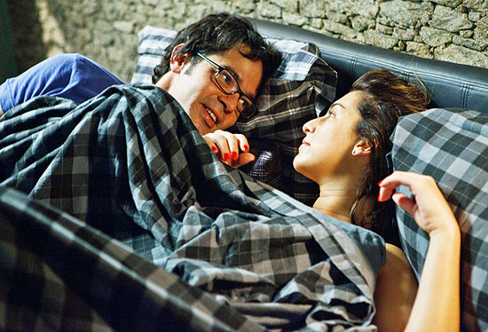 Bruno Mazzeo e Fernanda Paes Leme em cena de "Cilada.com"; um dos filmes mais vistos no fim de semana
