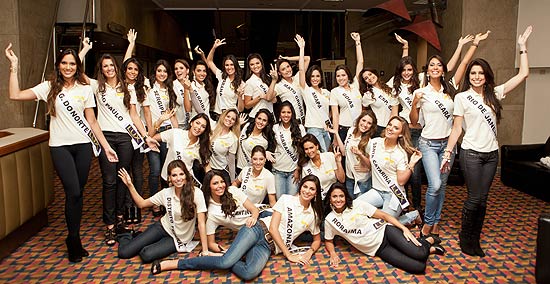 As 27 candidatas a Miss Brasil