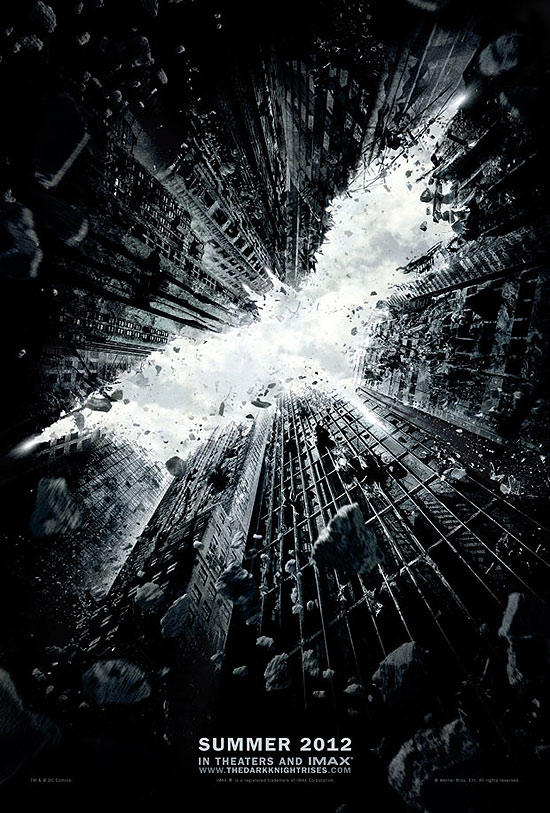 Pôster de "The Dark Knight Rises" divulgado nesta terça-feira pela Warner Bros.