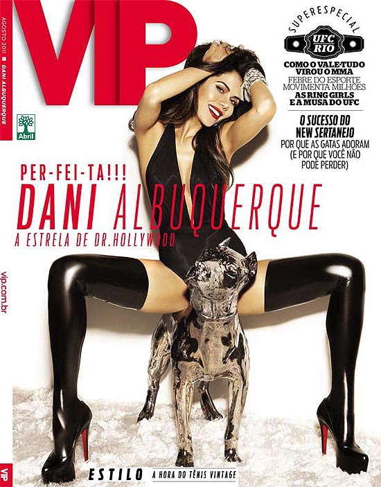 Daniela Albuquerque  capa da revista "VIP" de agosto