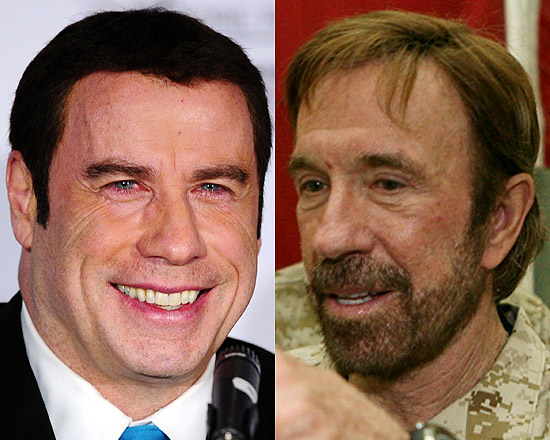 John Travolta e Chuck Norris