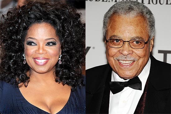 Oprah Winfrey e o ator James Earl Jones recebero prmio especial da Academia de Cinema de Hollywood