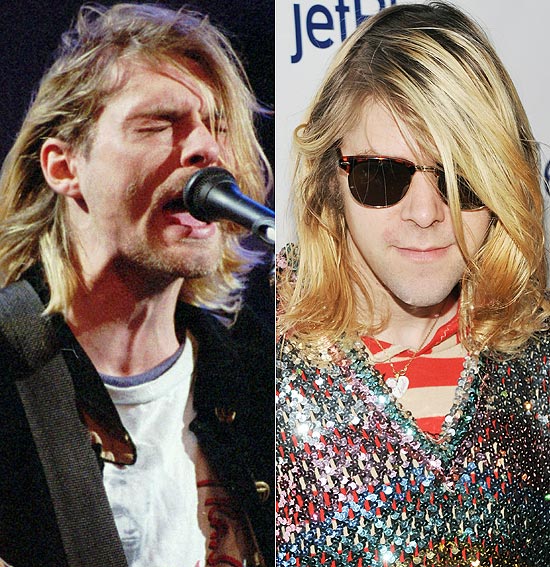 O vocalista do Nirvana, Kurt Cobain, e Ariel Pink; você consegue adivinhar qual é qual?