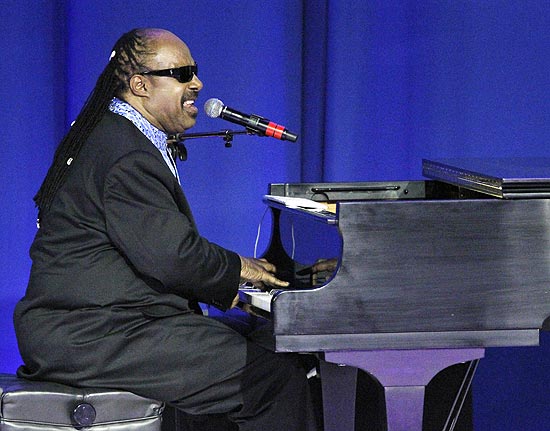 Cantor Stevie Wonder se apresenta em Washington (EUA) em agosdo deste ano